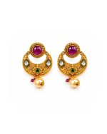 Ruby Pearl Chand Earrings