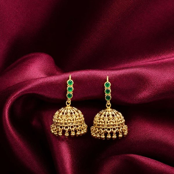 Emerald Dome Jhumka