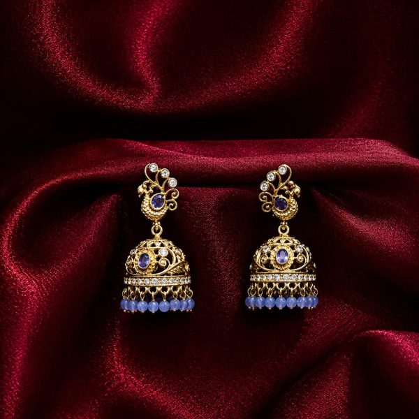 Royal Sapphire Jhumka