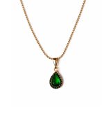 Emerald Teardrop Pendant