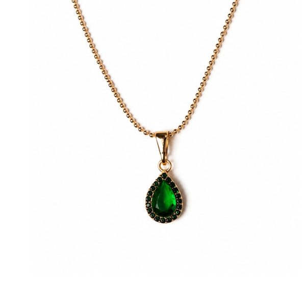 Emerald Teardrop Pendant