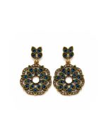 Peacock Floral Earrings