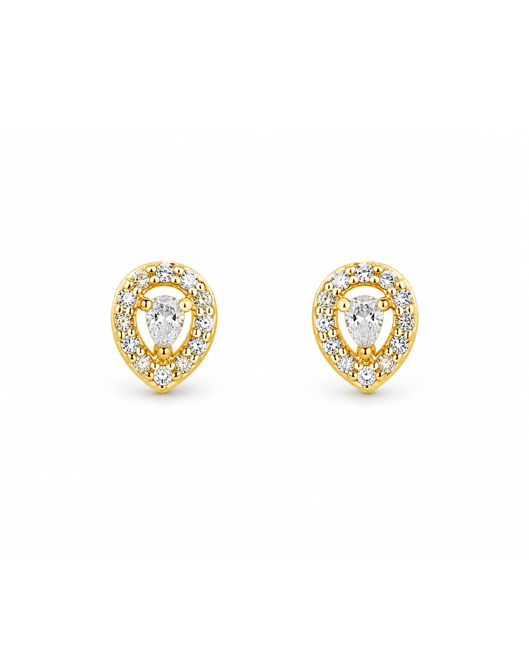 pear_stud_200kb Pear Crystal Stud Earrings - Image 1