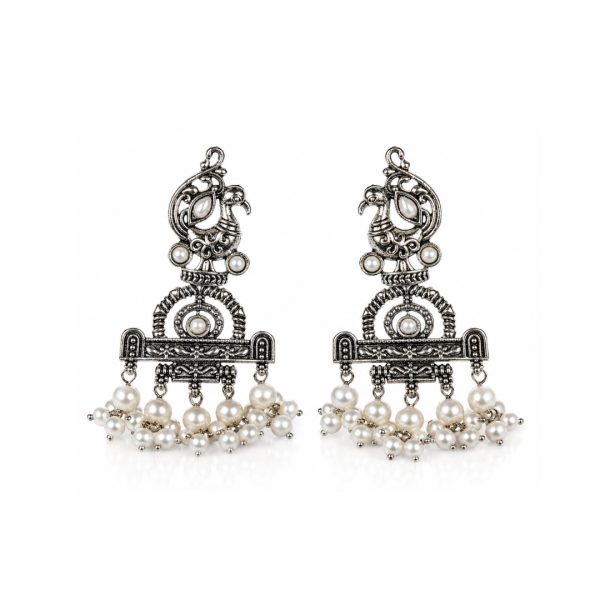 Pearl Peacock Earrings