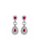 Pink Teardrop Earrings