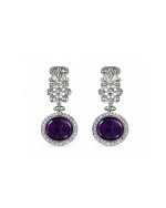 Purple Stone Earrings
