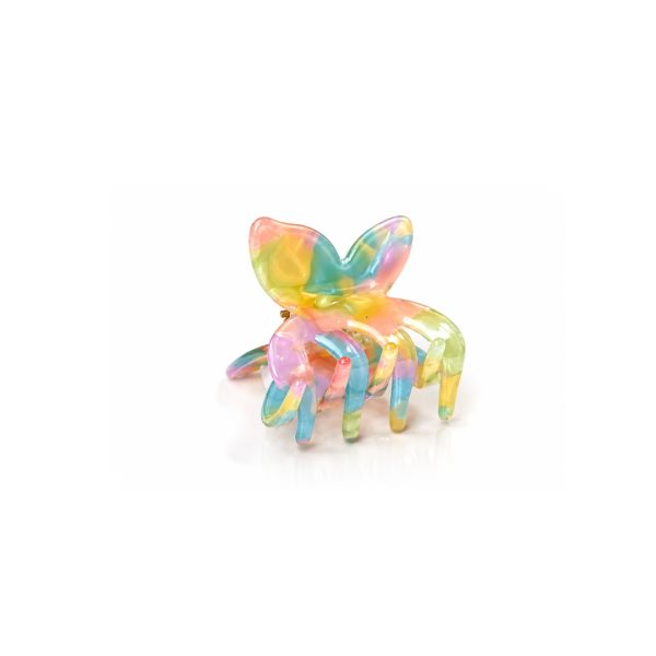 Rainbow Butterfly Claw Clip