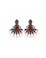 Red Pearl Earrings