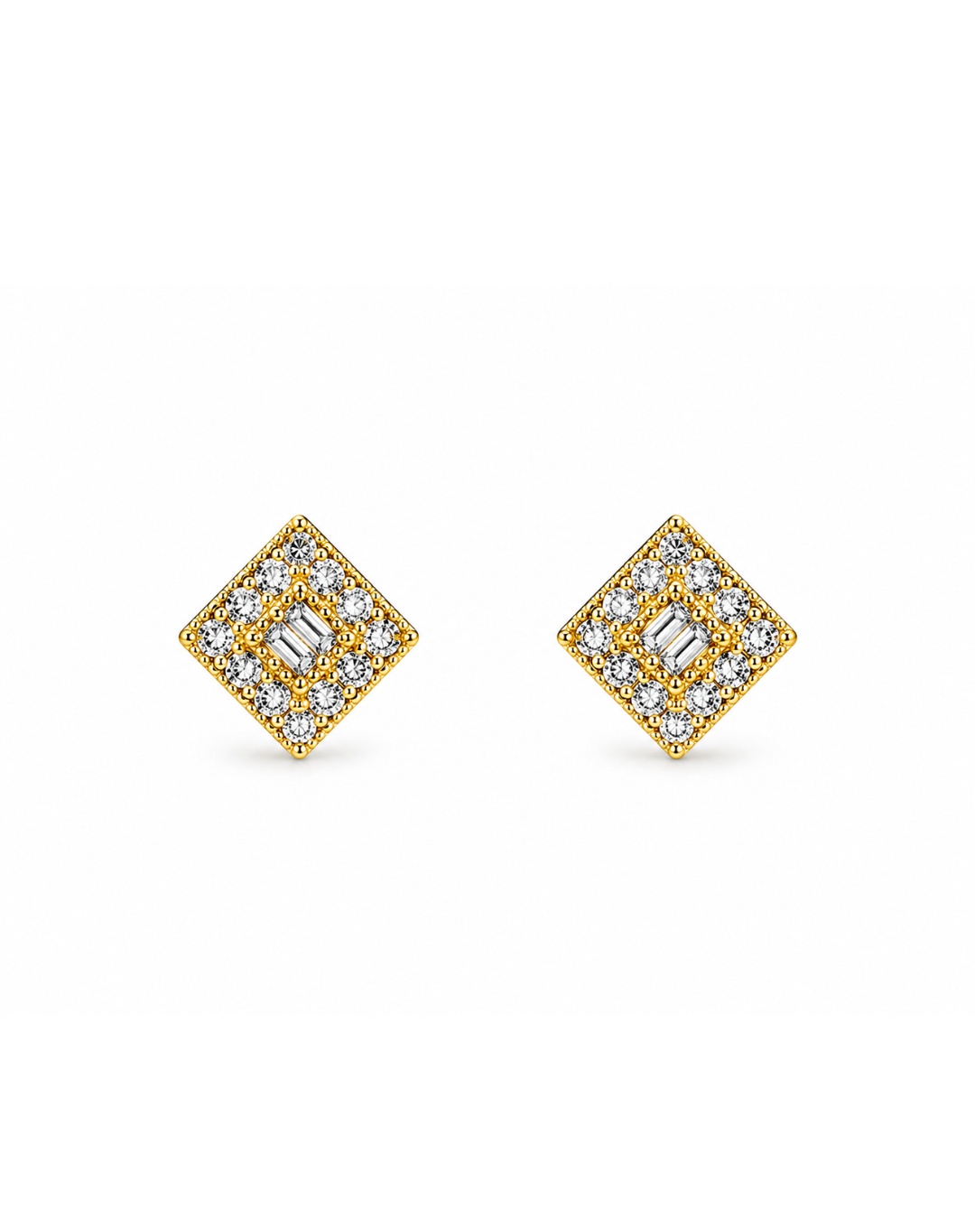 stud_earrings_200kb Diamond Shape Stud Earrings - Image 1