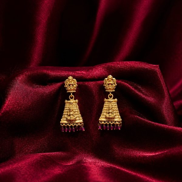 Temple Bell Drop Earrings