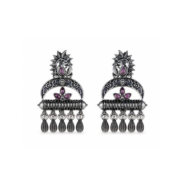 Purple Charm Earrings