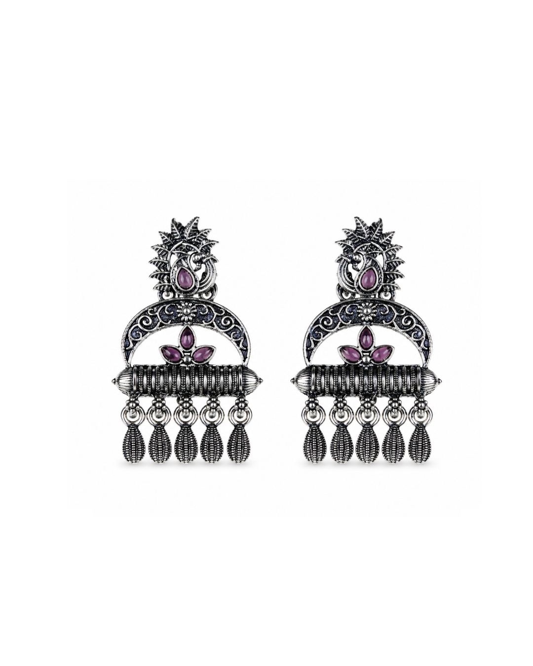 traditional_earrings_200kb(1) Purple Charm Earrings - Image 1