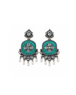 Turquoise Pearl Earrings