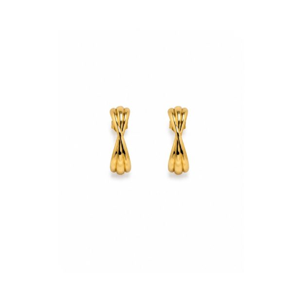 Twisted Gold Studs