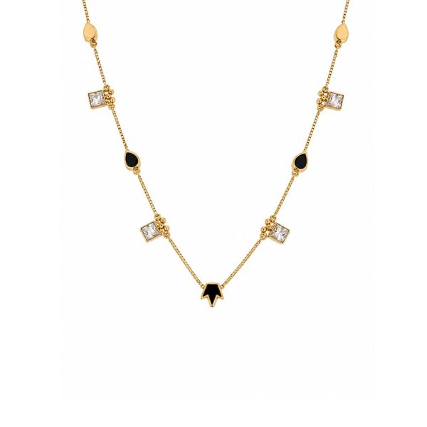 Black Geometric Necklace