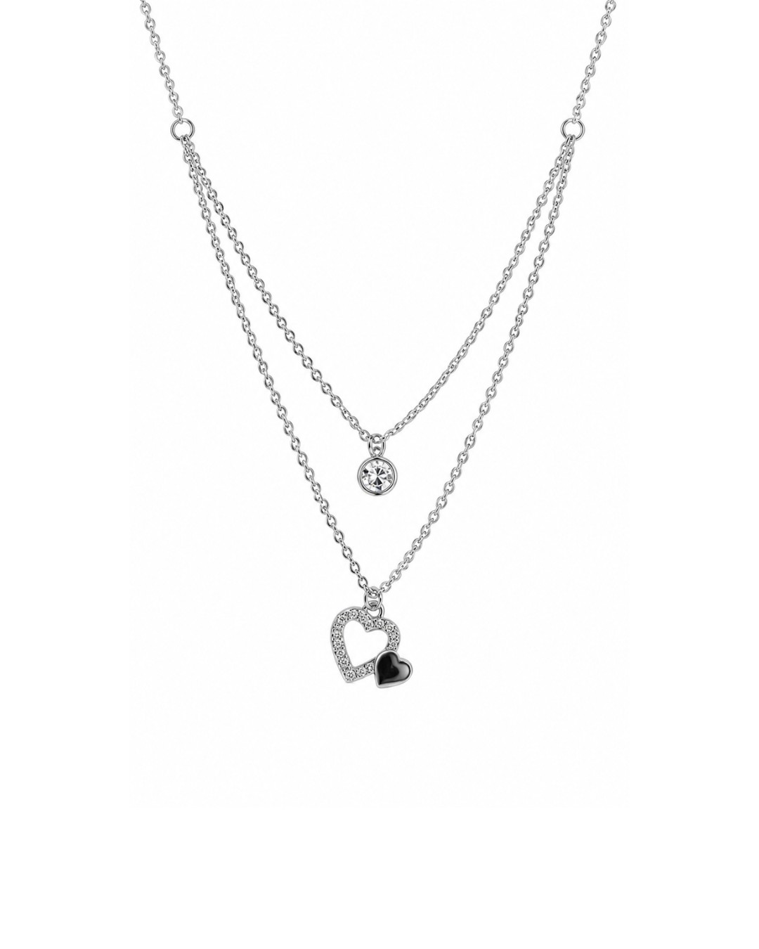 website_200kb_double_heart_necklace Double Heart Pendant Necklace - Image 1