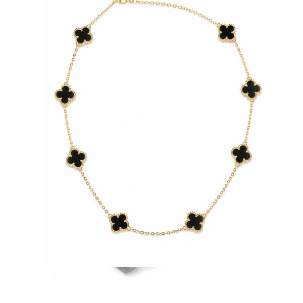 Black Clover Chain Necklace