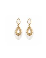 White Gold Drop Earrings