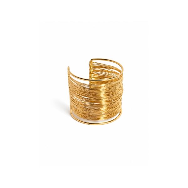 Layered Wire Cuff Bangle