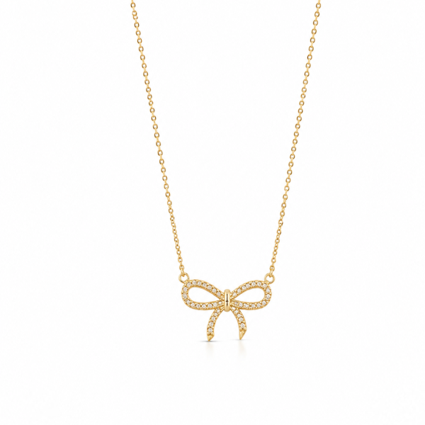 Crystal Bow Necklace