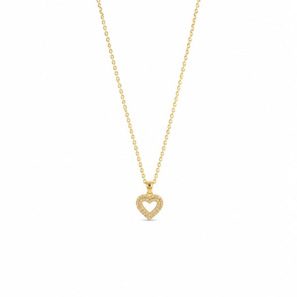 Crystal Open Heart Necklace