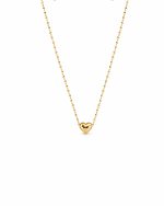 Faceted Heart Bead Necklace