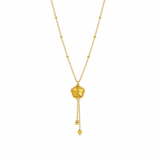 Floral Tassel Necklace
