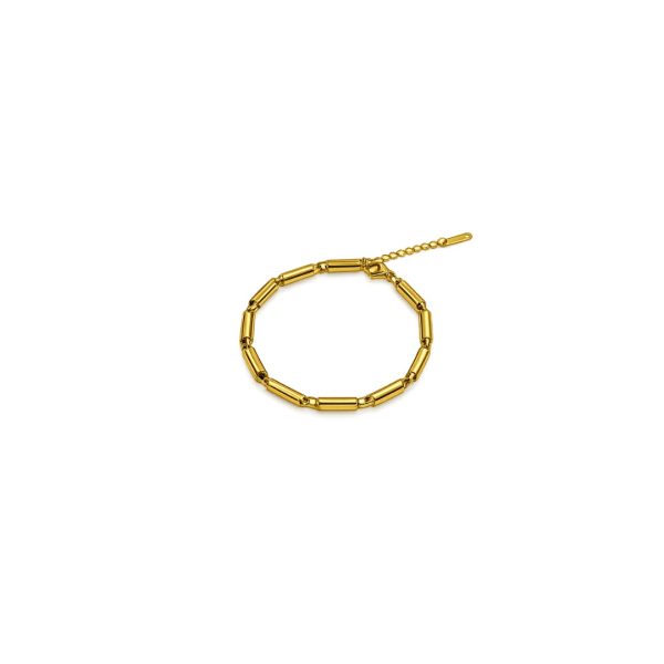 Modern Tube Link Bracelet