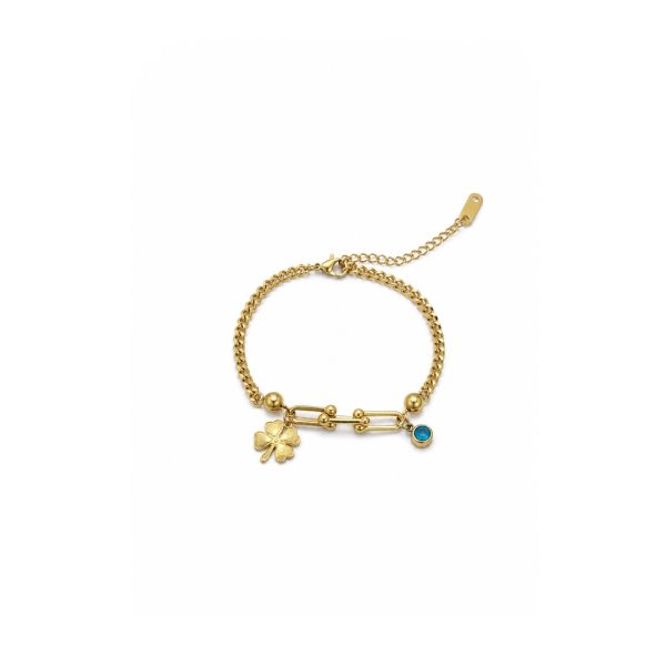 Lucky Clover Link Bracelet