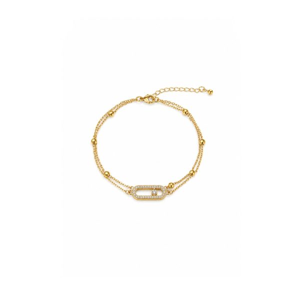 Crystal Link Chain Bracelet