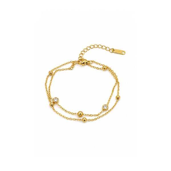 Crystal Bead Chain Bracelet