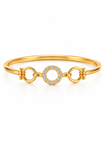 Crystal Circle Link Ring - Image 2