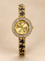 Midnight Bloom Crystal Watch