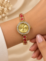 Ruby Bloom Crystal Watch