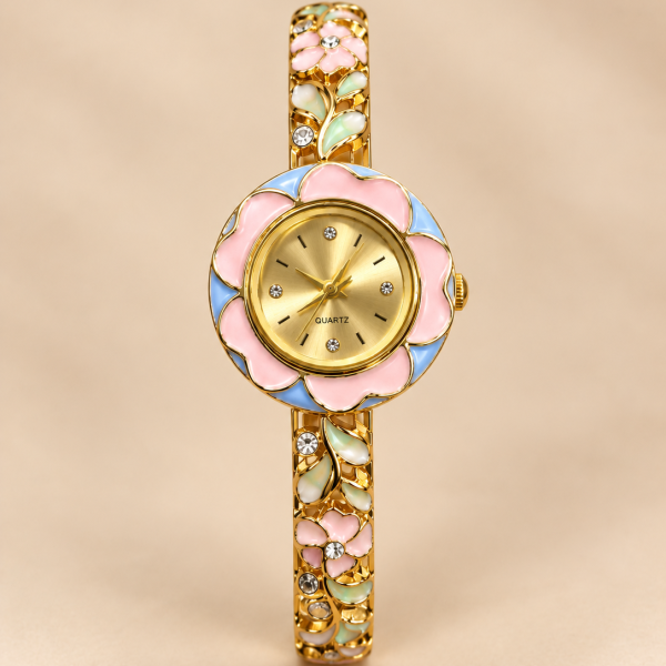 Blush Bloom Floral Watch