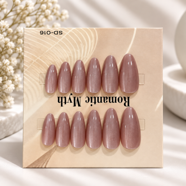 Dusty Rose Pearl Nails99
