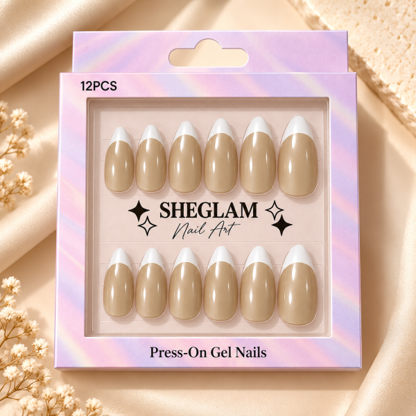 Champagne Nude French nails