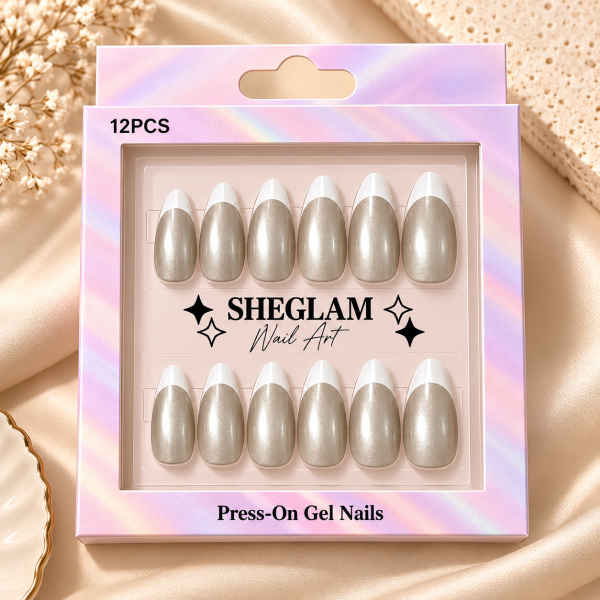 Ivory Glow French Nails